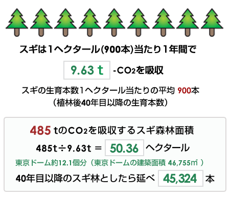 スギでのオフセット