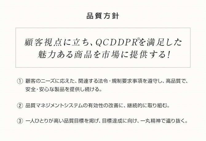 品質方針