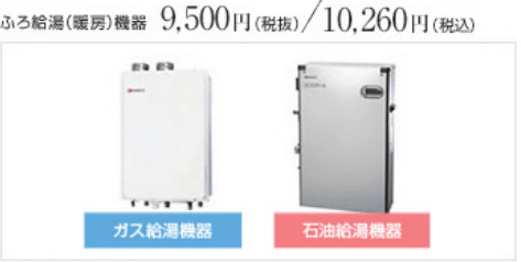 点検料金(法定点検、あんしん点検共通)