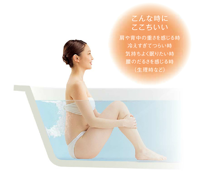 こんな時にここちいい。肩や背中の重さを感じる時、冷えすぎてつらい時、気持ちよく眠りたい時、腰のだるさを感じる時(生理時など)。