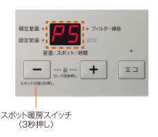 スポット暖房