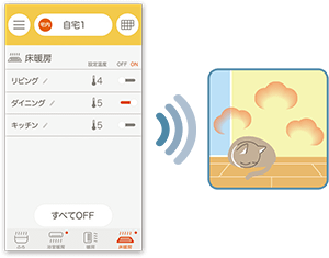 寒い冬の日でも家に帰るころにはお部屋あったか