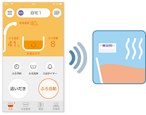 家の外からでもリモコン操作ができます