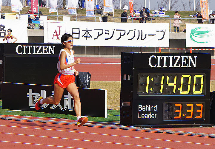 11位でゴール 津崎選手