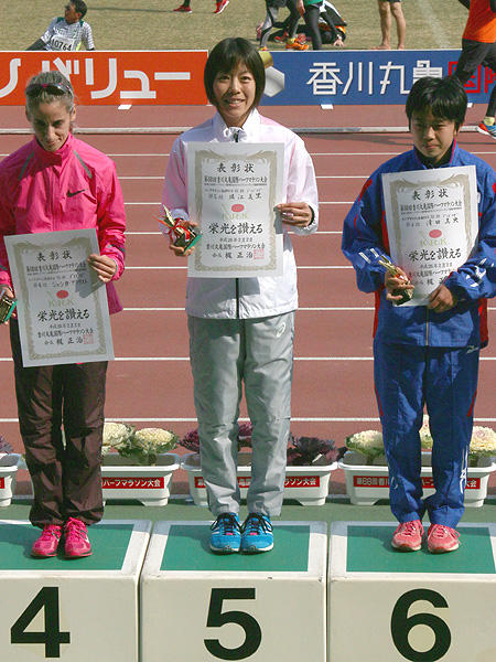 表彰式 5位 堀江選手
