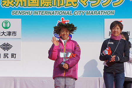 表彰式 優勝 中野選手