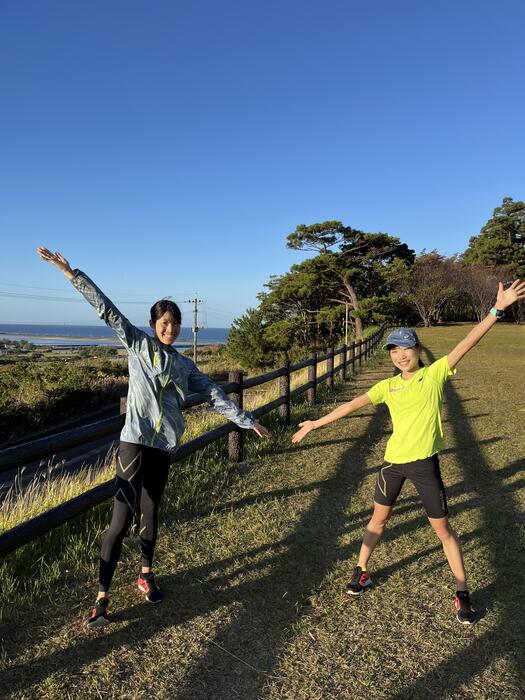 練習後の様子(平野・澤田）