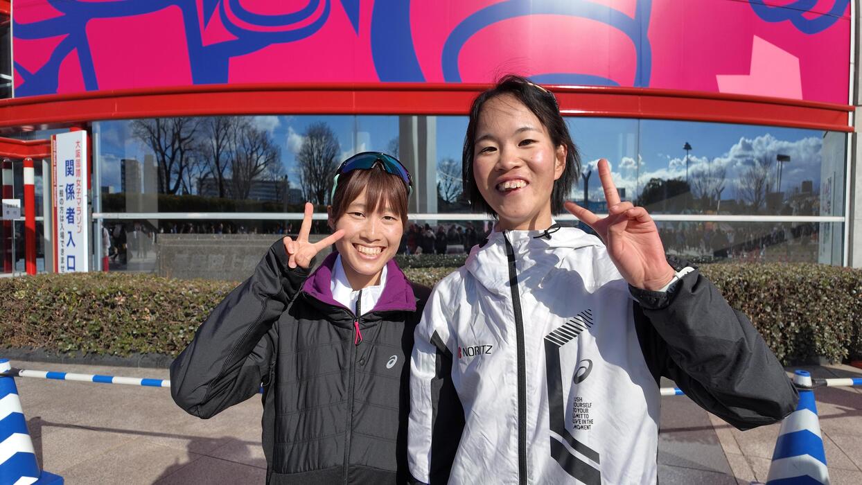 レース後の様子（左から平野・藤村）