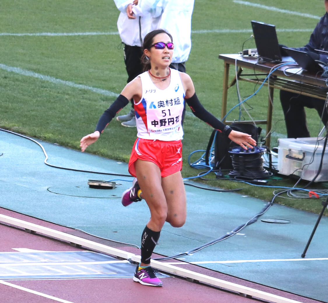 大阪国際女子マラソンで自己ベストを更新してMGC出場権を獲得した中野円花選手