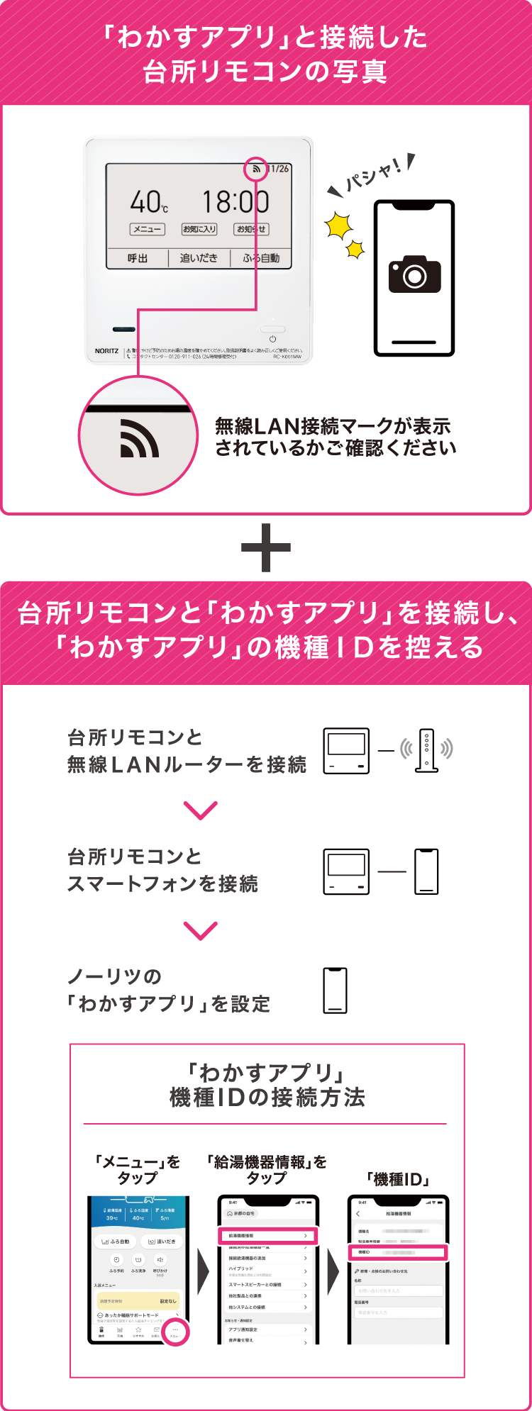 ノーリツの「わかすアプリ」